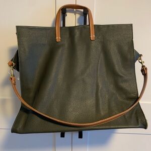 Clare V Simple Tote, Dark Green, NWOT